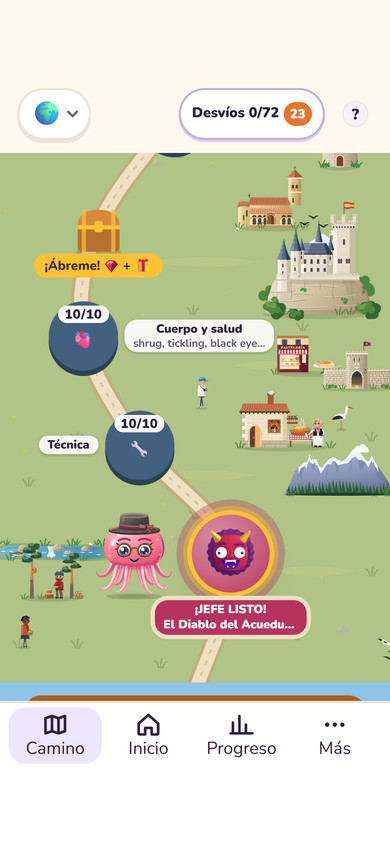 Camino en Segovia, con el Alcázar y Octi con sombrero cordobés y gafas junto al jefe de la región
